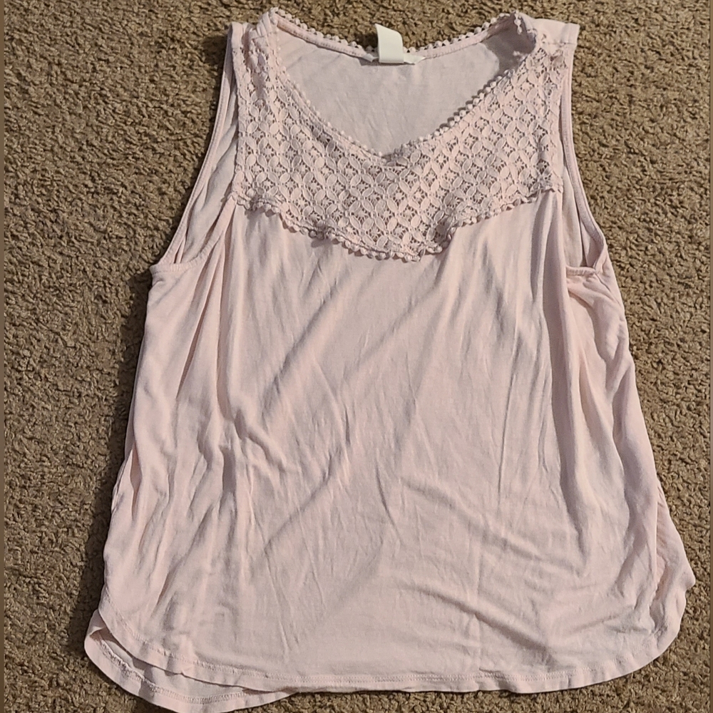 H&M Light pink tanktop Size Large